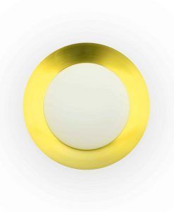 Plafón grande negro y oro 20W SIDE LED detalle