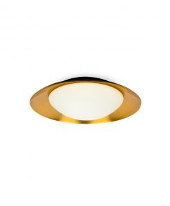 Plafón mediano negro y cobre SIDE LED 15W