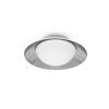 Plafón pequeño blanco y níquel SIDE LED