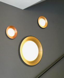 Plafón pequeño negro y cobre SIDE LED ambiente