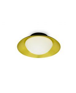Plafón pequeño negro y oro SIDE LED