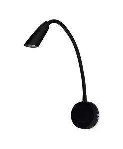 Aplique articulado negro BOKEN LED