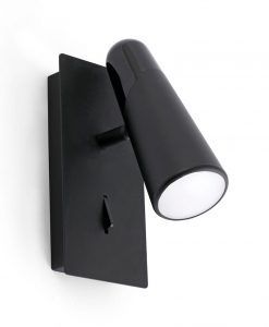 Aplique de diseño minimalista negro LAO LED