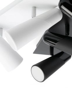 Aplique tres luces minimalista blanco LAO LED detalles