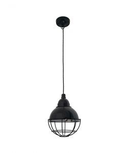 Colgante negro redondo CLAIRE
