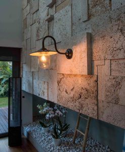 Aplique estilo industrial negro HUDSON ambiente