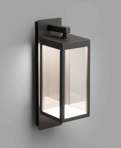 Lámpara aplique exterior gris oscura KERALA LED detalle