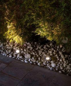 Lámpara de suelo exterior inox GRUND LED ambiente