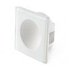 Luminaria cuadrada empotrable blanca GALO LED