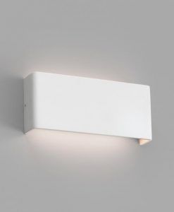 Aplique interior minimalista blanco 8W NASH LED detalle haz de luz
