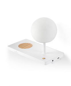 Aplique izquierdo blanco con USB NIKO LED