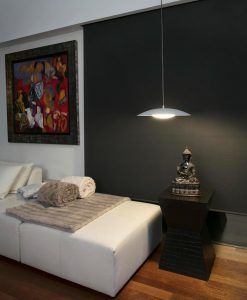 Lámpara colgante blanca SLIM LED ambiente