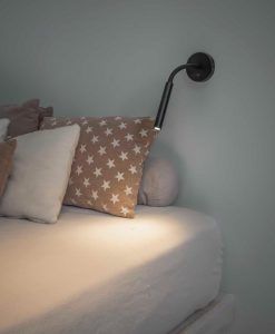 Lámpara de lectura articulada negra KALE LED ambiente