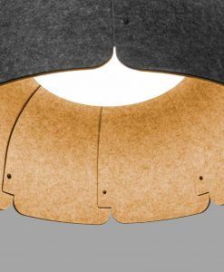 Lámpara de material reciclado MUTE LED detalle