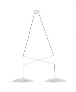 Lámpara extensible doble tulipa blanca SLIM LED