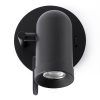 Minimalista aplique negro 1 luz ORLEANS