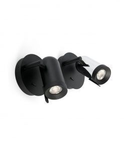 Minimalista aplique negro 1 luz ORLEANS detalle