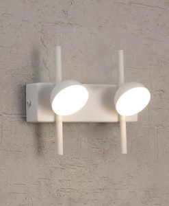 Aplique dos luces blanco ADN LED