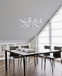 Lámpara colgante blanca ADN LED ambiente