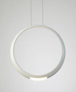 Lámpara de techo blanca RING LED detalle