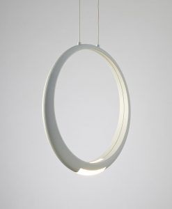 Lámpara de techo blanca RING LED detalle 2