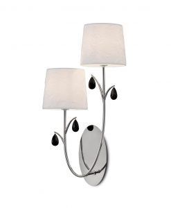 Aplique 2 luces cromo ANDREA