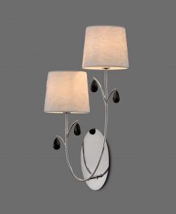 Aplique 2 luces cromo ANDREA detalle