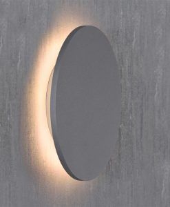 Aplique circular plata BORA BORA LED detalle