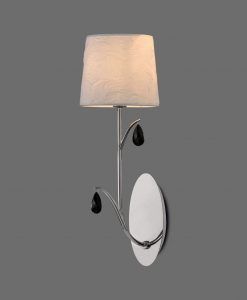 Aplique de pared cromo ANDREA detalle