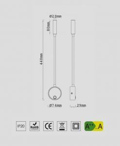 Medidas aplique LED flexible BOAVISTA