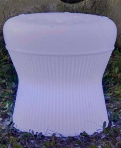 Asiento con luz 37 cm altura CORFU detalle