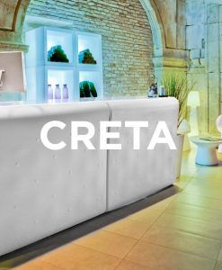 Barra mostrador con luz 120 cm de ancho CRETA ambiente