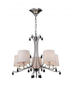 Lámpara colgante 5 luces cromo ANDREA