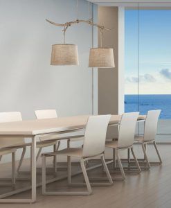 Lámpara colgante lineal 2 luces SABINA ambiente 2