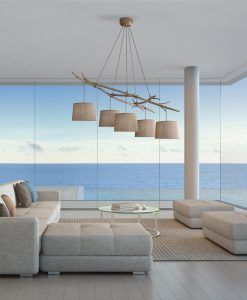 Lámpara de techo 5 luces SABINA ambiente
