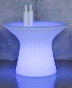 Mesa central con luz 73 cm altura CAPRI ambiente 2