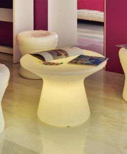 Mesita baja con luz 39 cm altura CAPRI