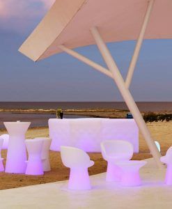 Mostrador curvo con luz 120 cm de ancho IBIZA