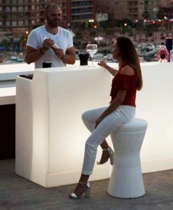 Mostrador recepción con luz 75 cm de ancho SICILIA ambiente