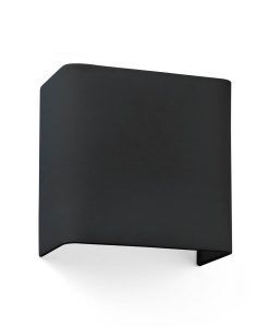 Aplique cuadrado de tela negro COTTON