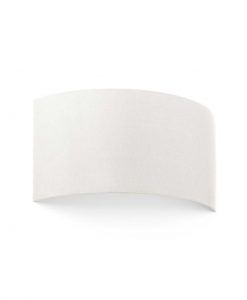 Aplique curvo de tela beige 2 luces COTTON