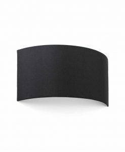Aplique curvo de tela negro 2 luces COTTON