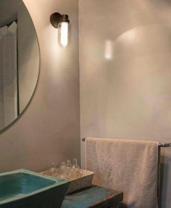 Aplique de pared baño bronce BRUME LED ambiente 2