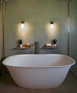 Aplique de pared baño bronce BRUME LED ambiente 3