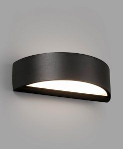 Aplique exterior negro OVAL LED