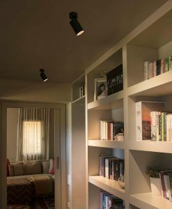 Aplique foco LED negro STAN ambiente