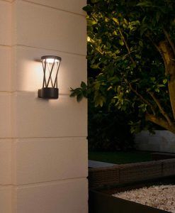Aplique gris oscuro TWIST LED ambiente