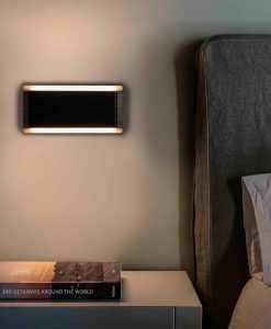 Aplique madera y negro MOOD ambiente