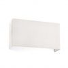 Aplique rectangular de tela beige 2 luces COTTON