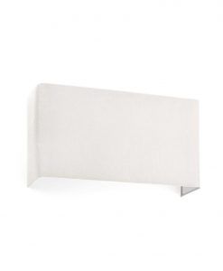 Aplique rectangular de tela beige 2 luces COTTON